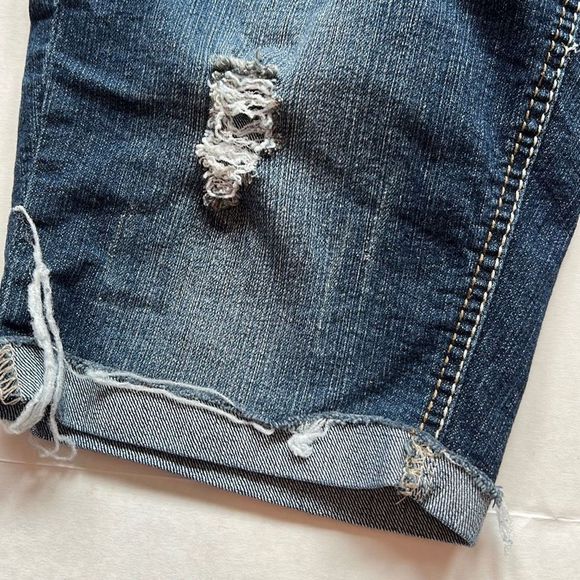 Rue 21 Bermuda Jean Shorts Size 5 / 6 Stretch Pockets - Picture 14 of 16